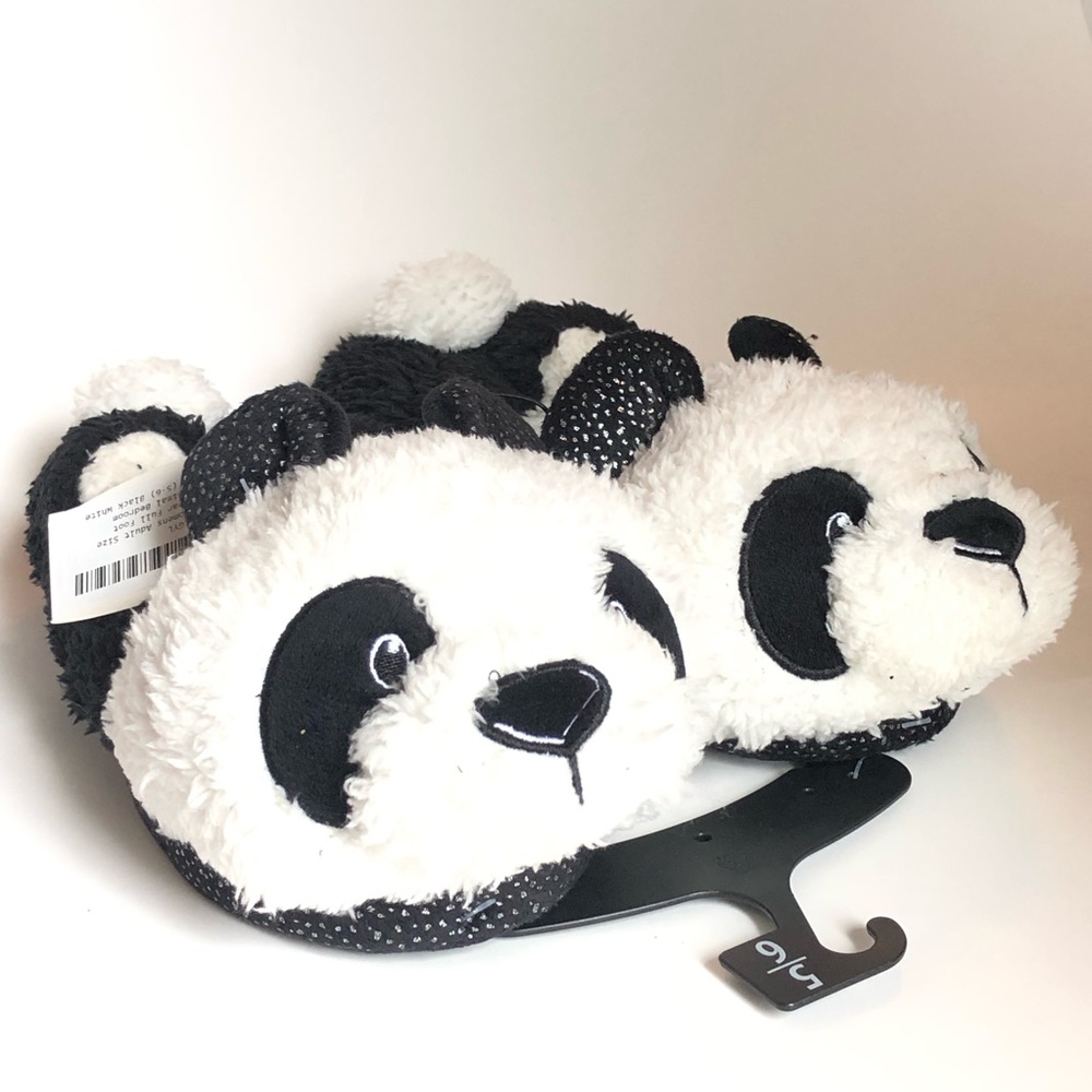 Adorable Adult Women's Panda Bear Plush Slippers